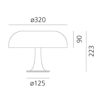 Candeeiro de mesa Nessino - Ruby red - Artemide