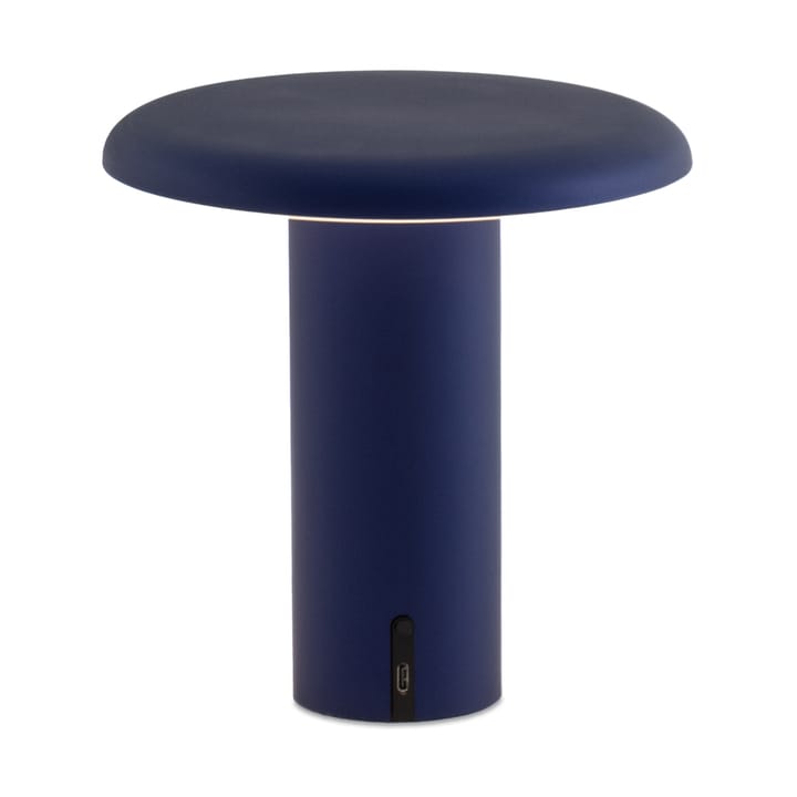 Candeeiro de mesa portátil Takku 19 cm - azul anodizado - Artemide