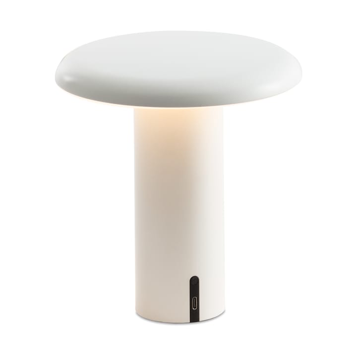 Candeeiro de mesa portátil Takku 19 cm - Branco Envernizado - Artemide