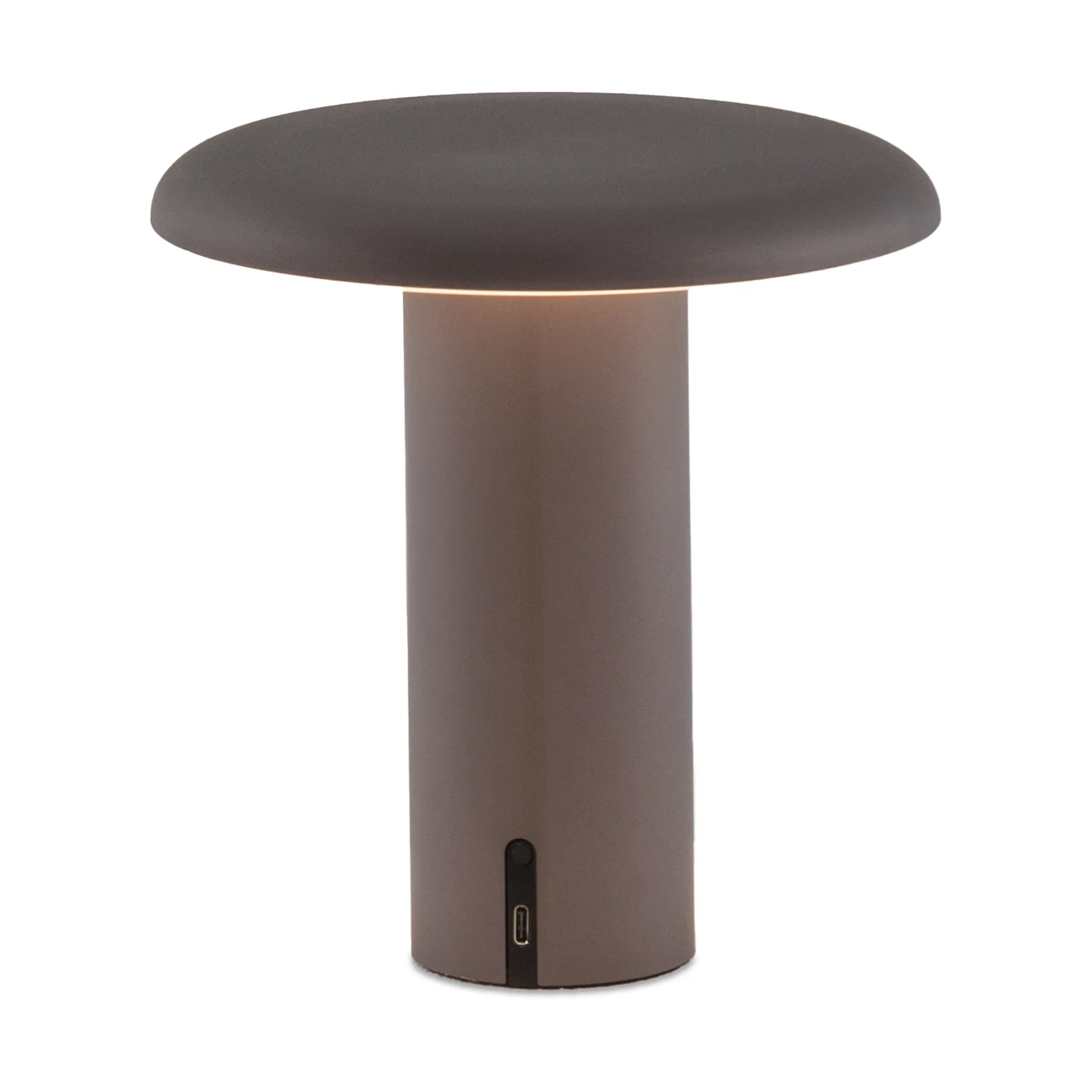 Candeeiro de mesa portátil Takku 19 cm, Cinzento anodizado Artemide