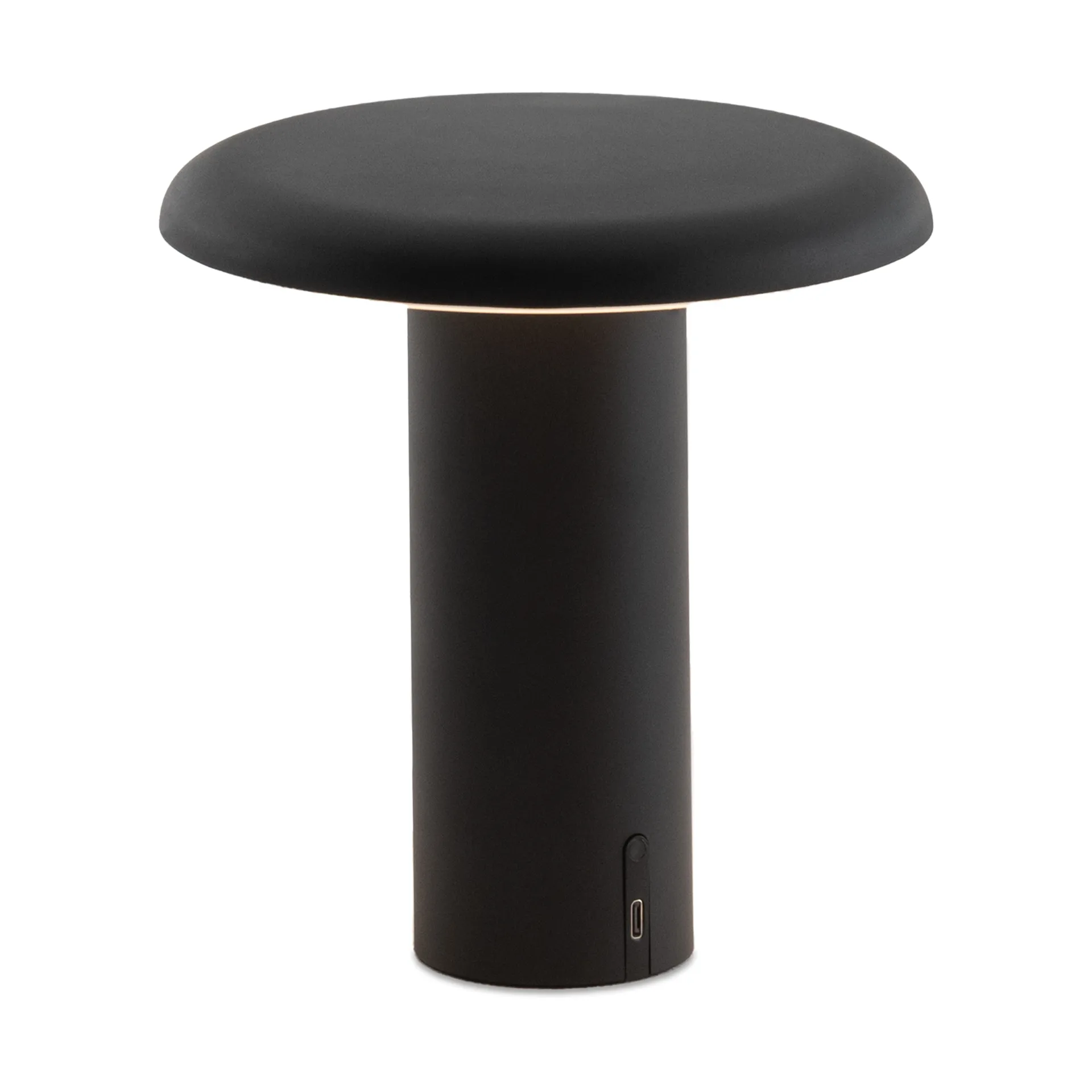 Candeeiro de mesa portátil Takku 19 cm, Preto Envernizado Artemide