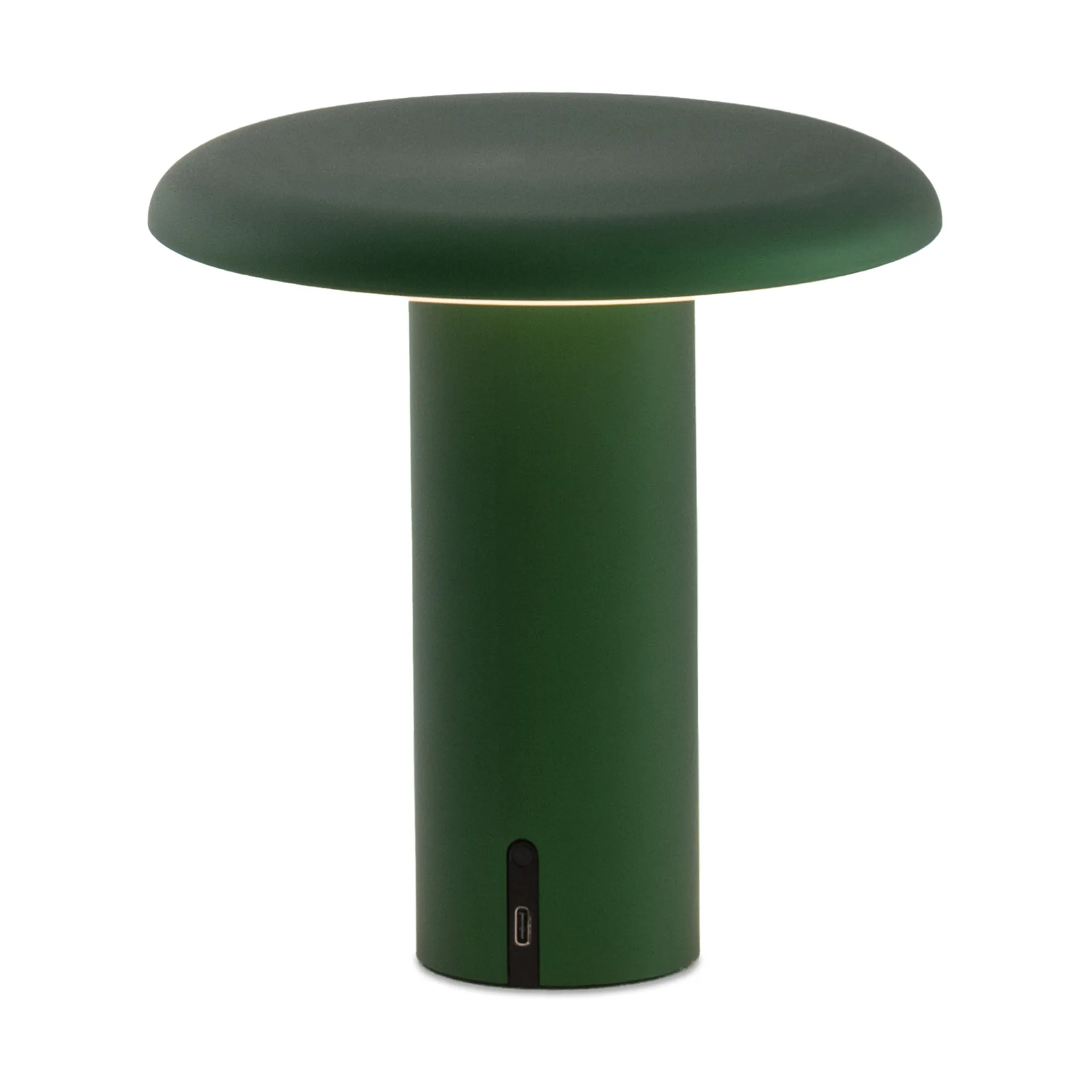 Candeeiro de mesa portátil Takku 19 cm, Verde anodizado Artemide