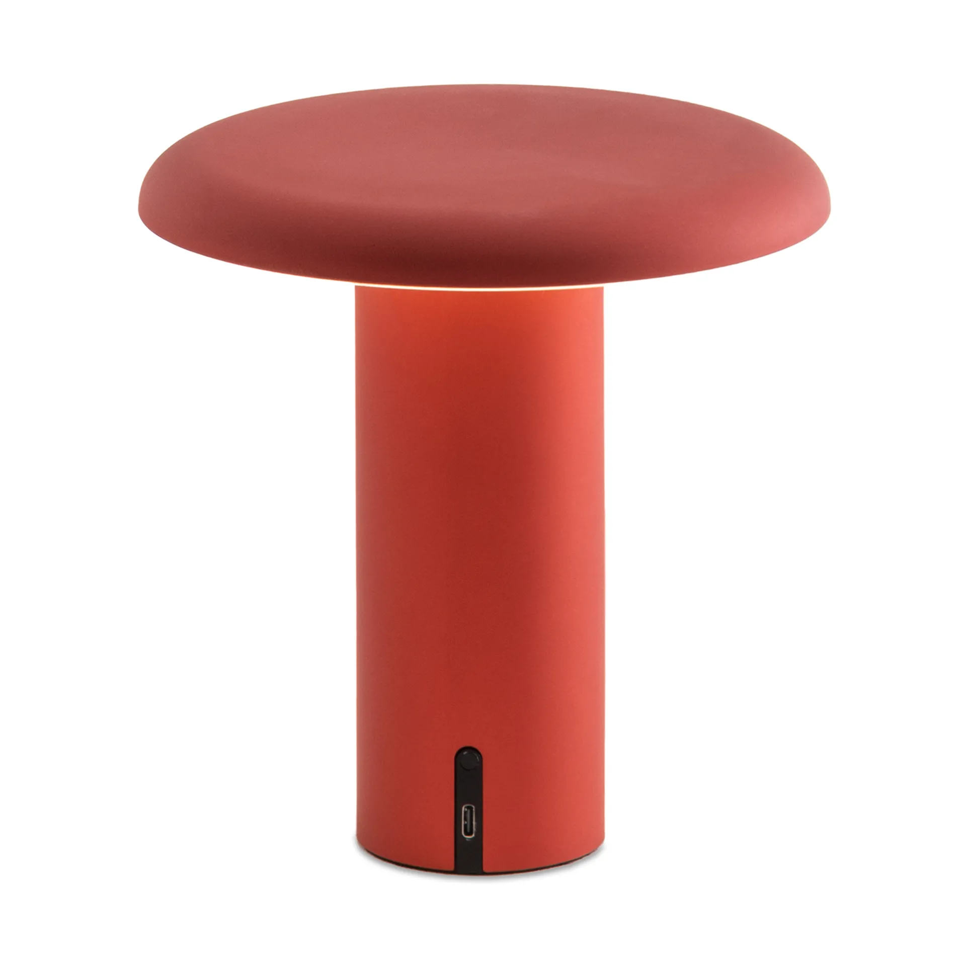 Candeeiro de mesa portátil Takku 19 cm, vermelho anodizado  Artemide