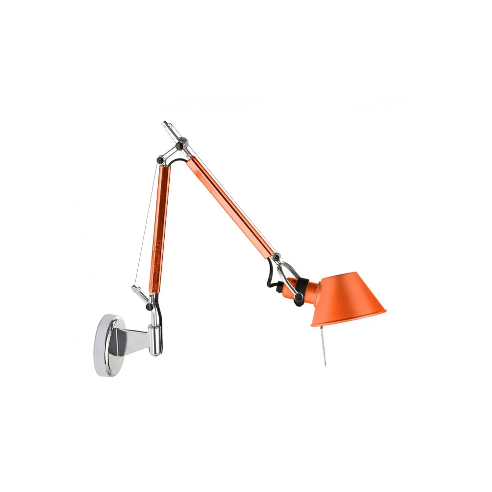 Candeeiro de parede Tolomeo micro, laranja anodizado Artemide