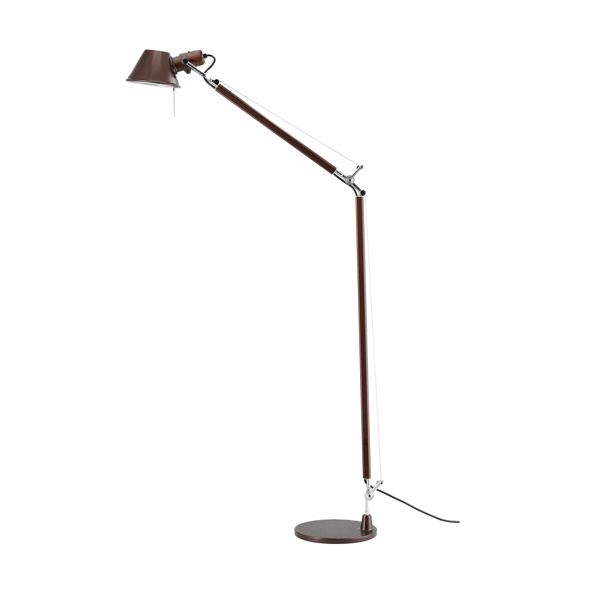 Candeeiro de pé Tolomeo Reading E27 special edition - Brown metallic, Base de candeeiro Artemide