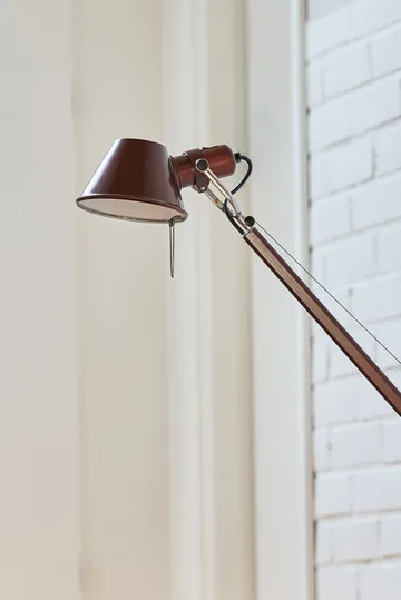 Candeeiro de pé Tolomeo Reading E27 special edition - Brown metallic (castanho) - Artemide