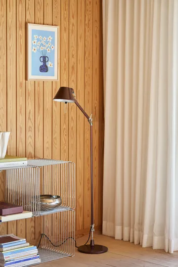 Candeeiro de pé Tolomeo Reading E27 special edition - Brown metallic (castanho) - Artemide