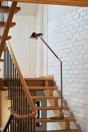 Candeeiro de pé Tolomeo Reading E27 special edition - Brown metallic (castanho) - Artemide
