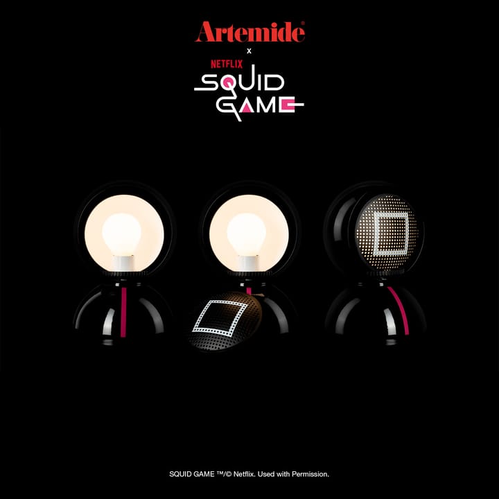 Eclisse x Squid Game candeeiro de mesa Edição Especial, Guard black Artemide