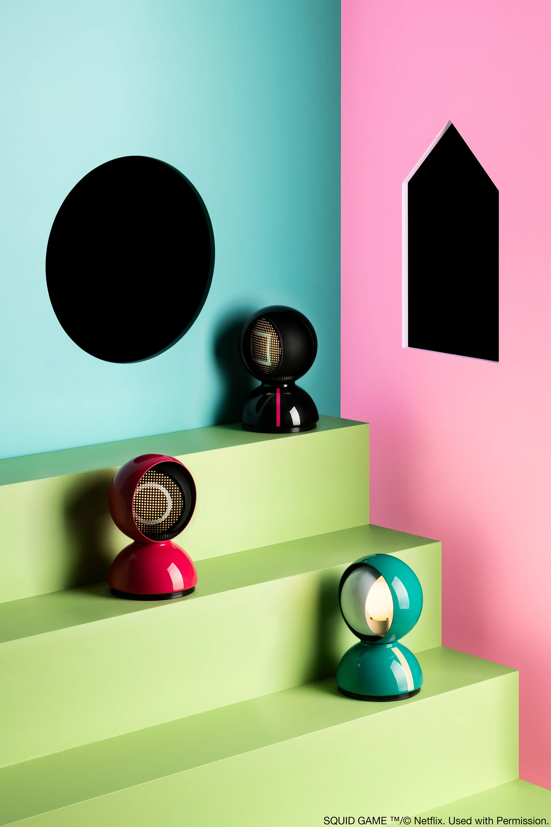 Eclisse x Squid Game candeeiro de mesa Edição Especial, Player Artemide