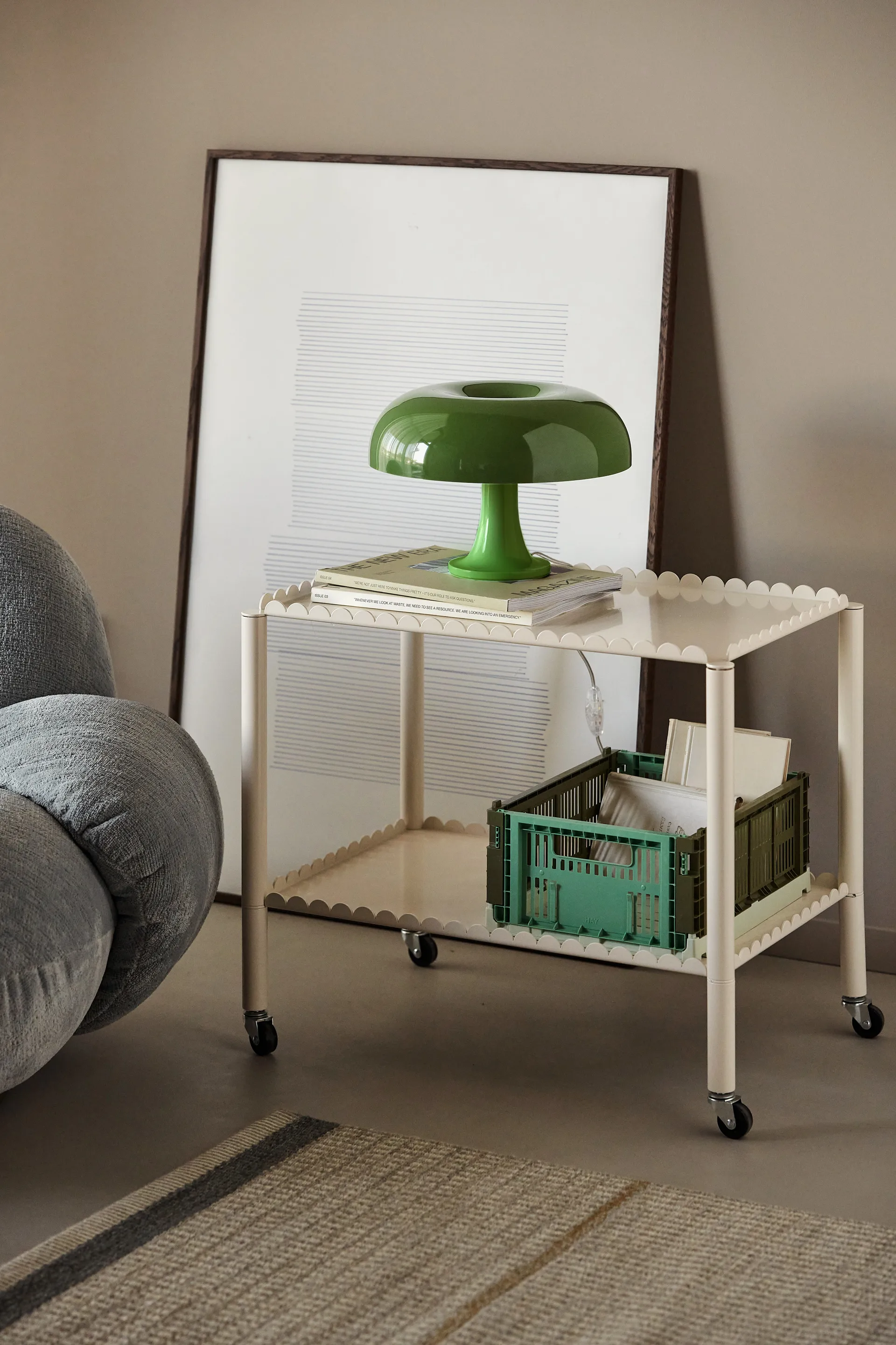 Nessino bordslampa edição especial Ø32 cm, Verde Artemide