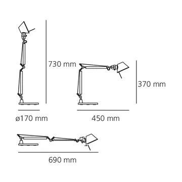 Tolomeo micro candeeiro de mesa  - Ruby red - Artemide