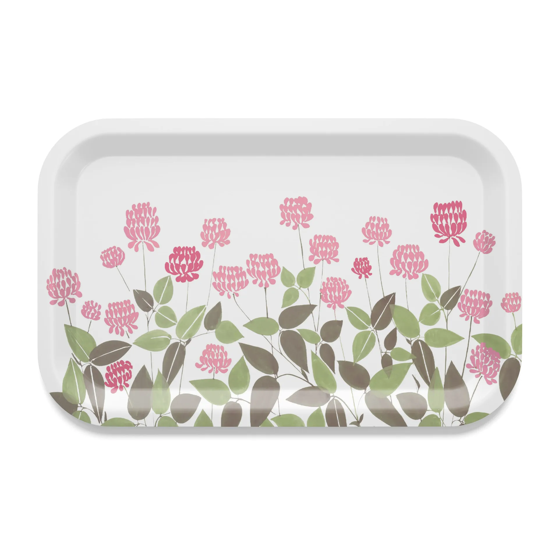 Ängsmark bandeja 20x27 cm, Verde-rosa Arvidssons Textil