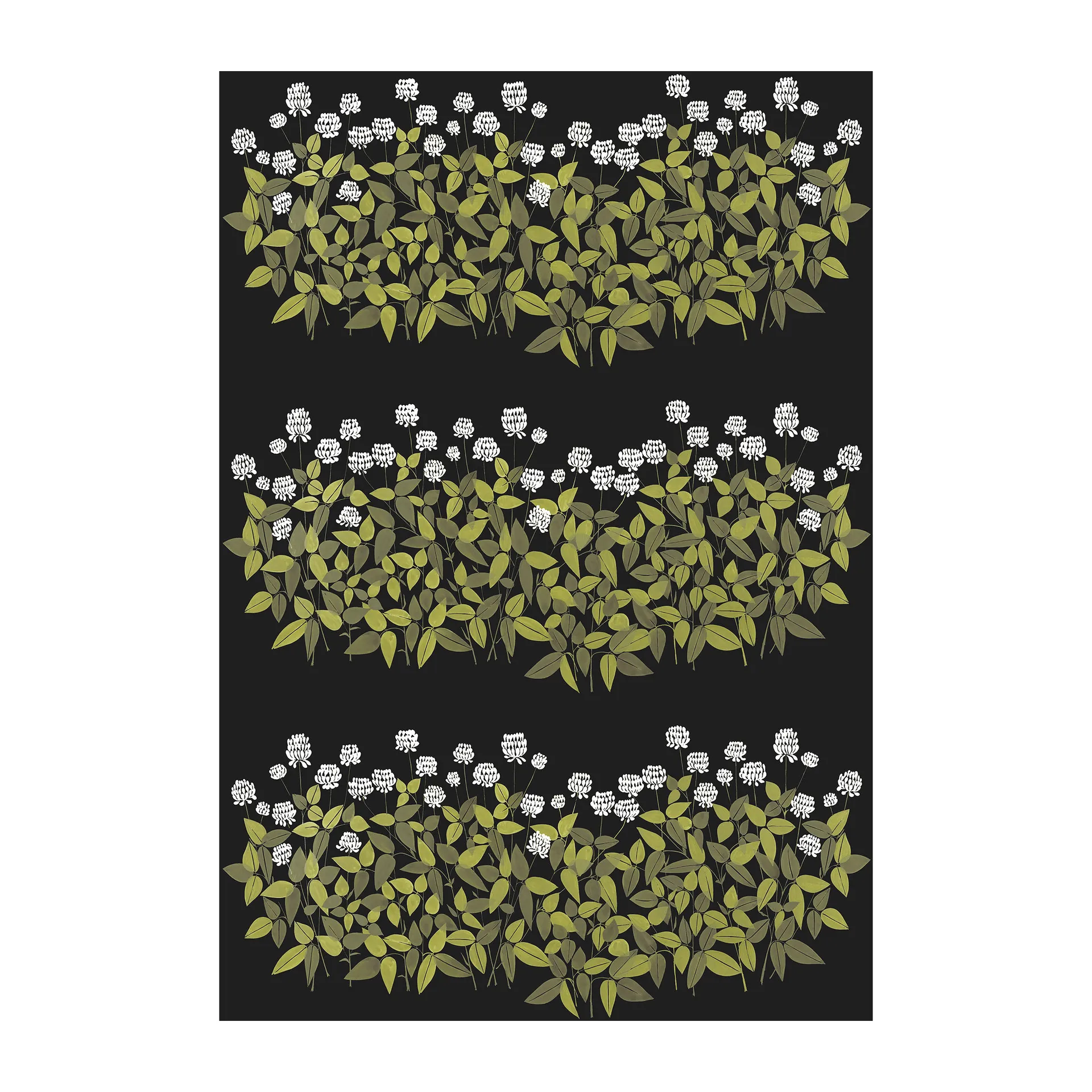 Ängsmark tecido, Verde-preto Arvidssons Textil