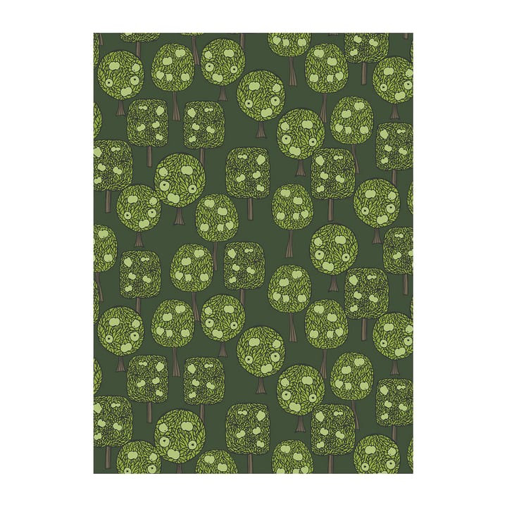 Äppelskogen tecido oleado - Verde escuro - Arvidssons Textil