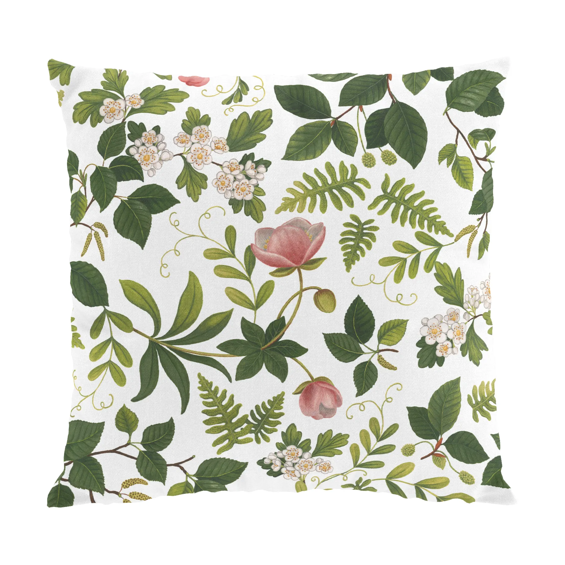 Blomsterlund capa de almofada 47x47 cm, Verde Arvidssons Textil