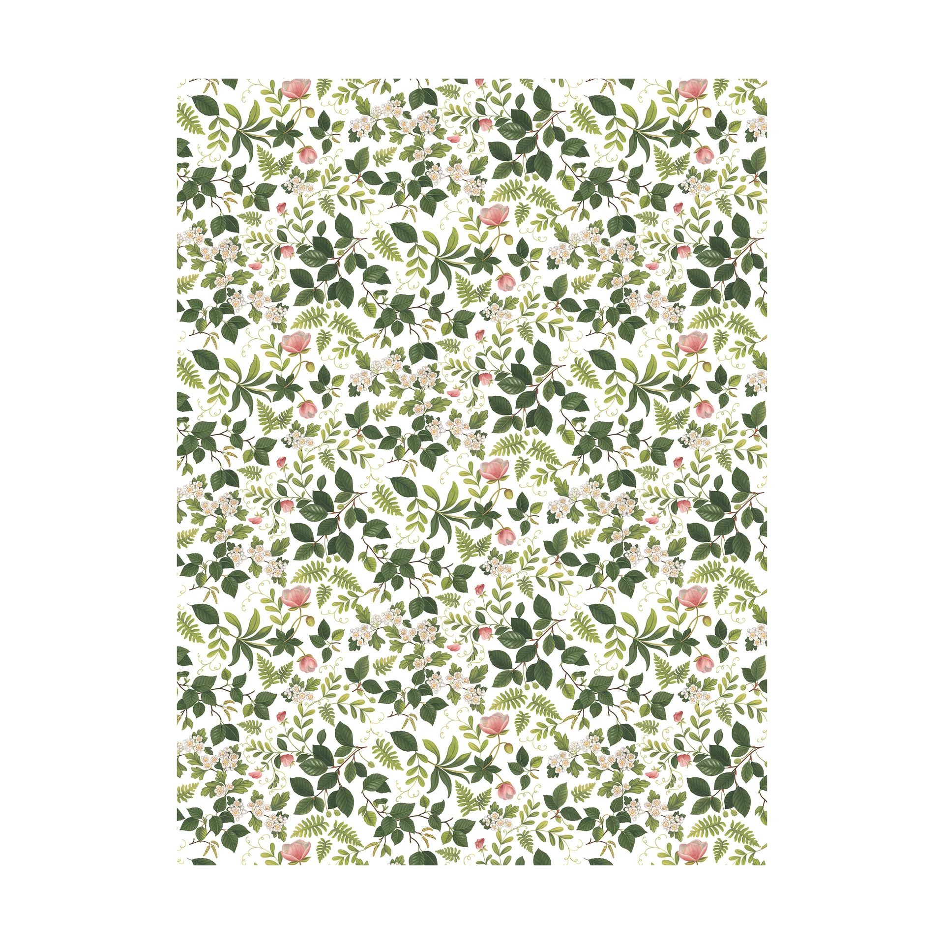 Blomsterlund tecido, Verde Arvidssons Textil