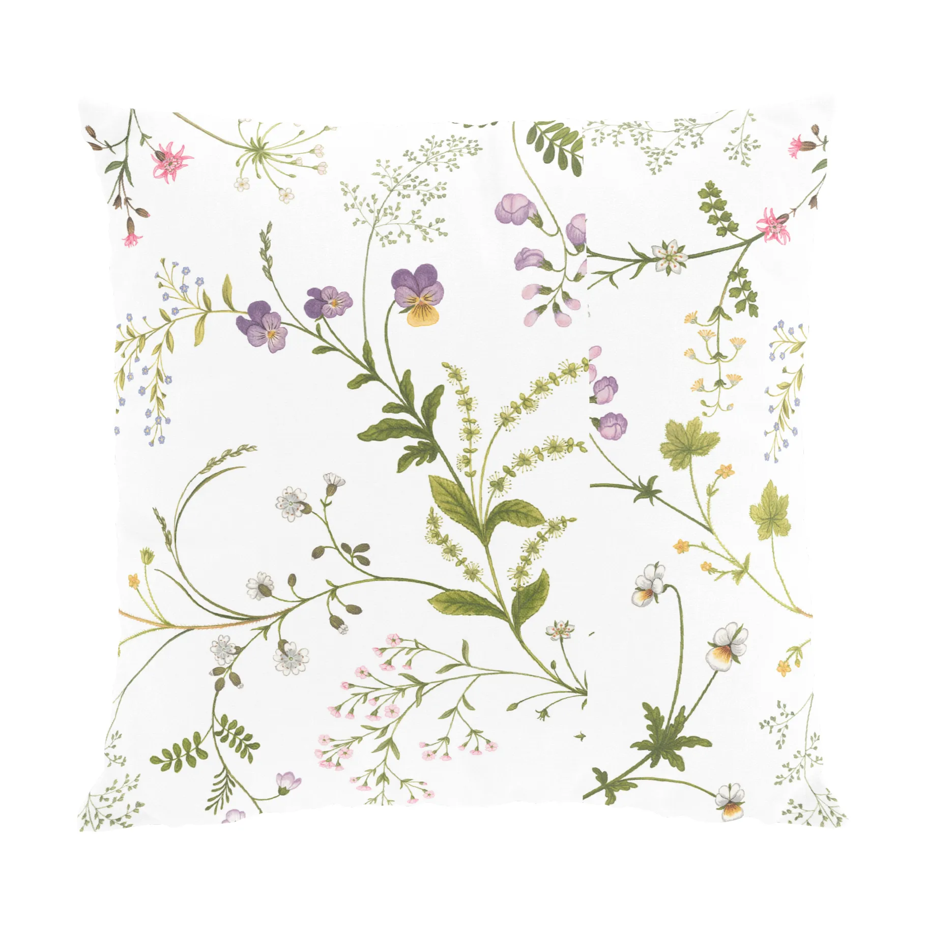 Blomsteryra capa de almofada 47x47 cm, Verde Arvidssons Textil