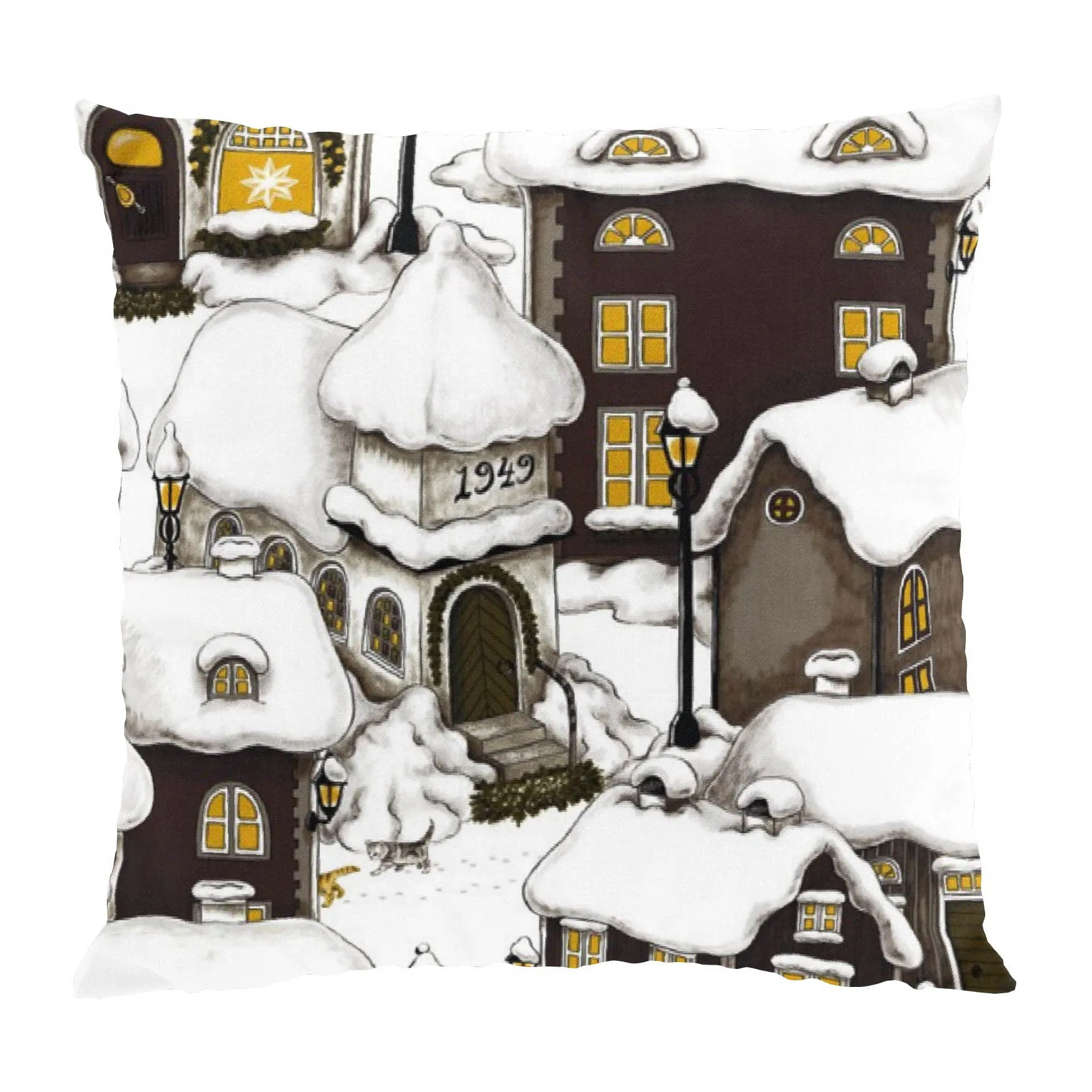 Capa de almofada 43x43 cm Lyckeby , Castanho Arvidssons Textil