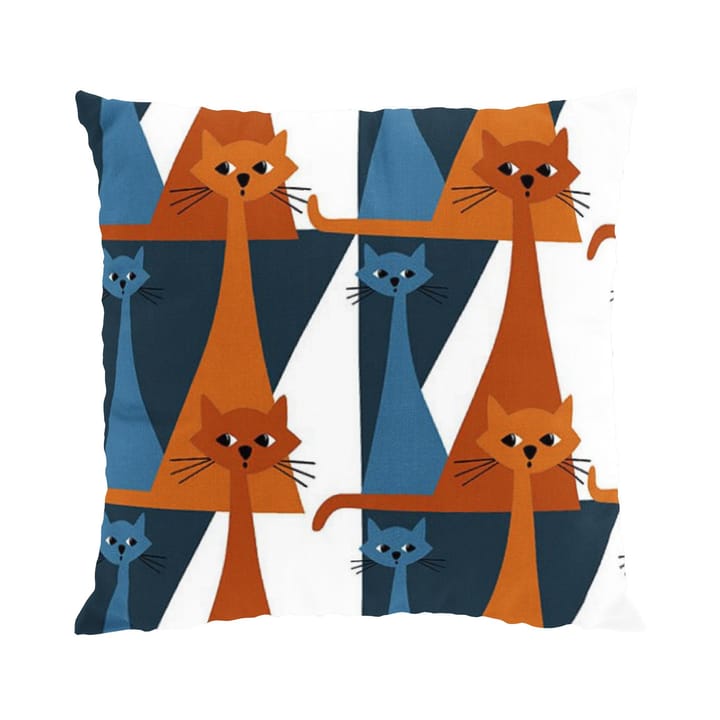 Capa de almofada Kitty 47x47 cm - blue-orange - Arvidssons Textil
