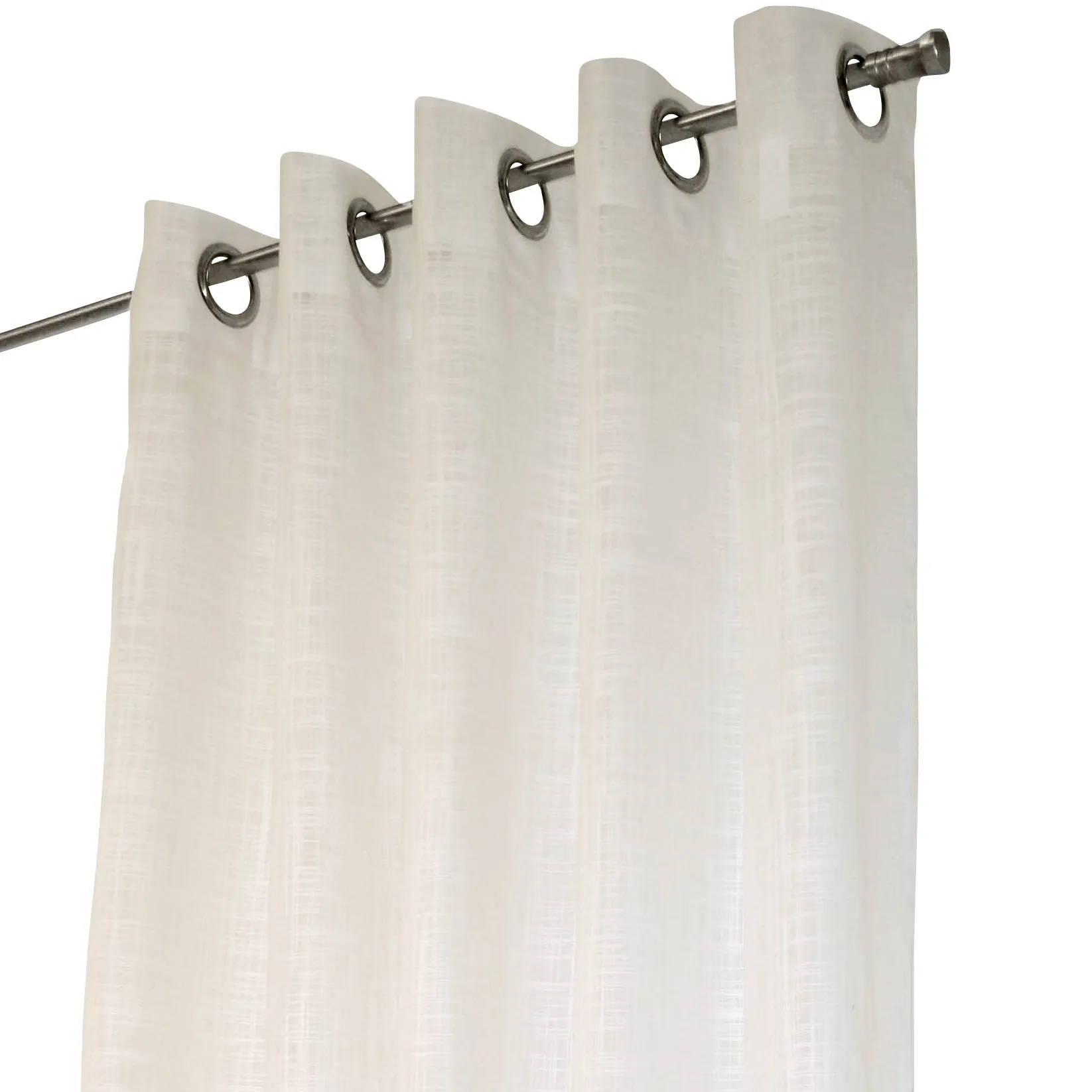 Cortina com ilhós de metal Norrsken, creme white Arvidssons Textil