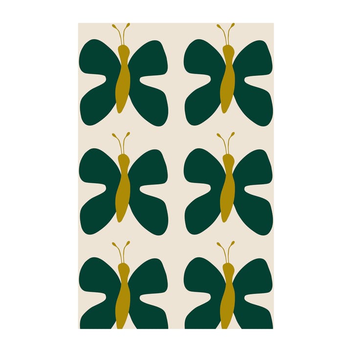 Fjäril tecido antimanchas - Verde-amarelo - Arvidssons Textil