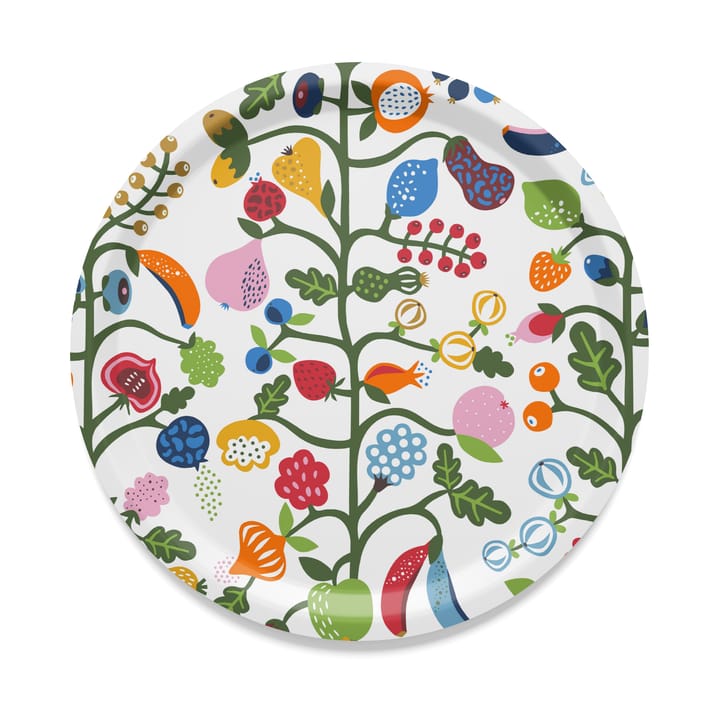 Fruktträdgården tabuleiro Ø31 cm - Multicolor - Arvidssons Textil