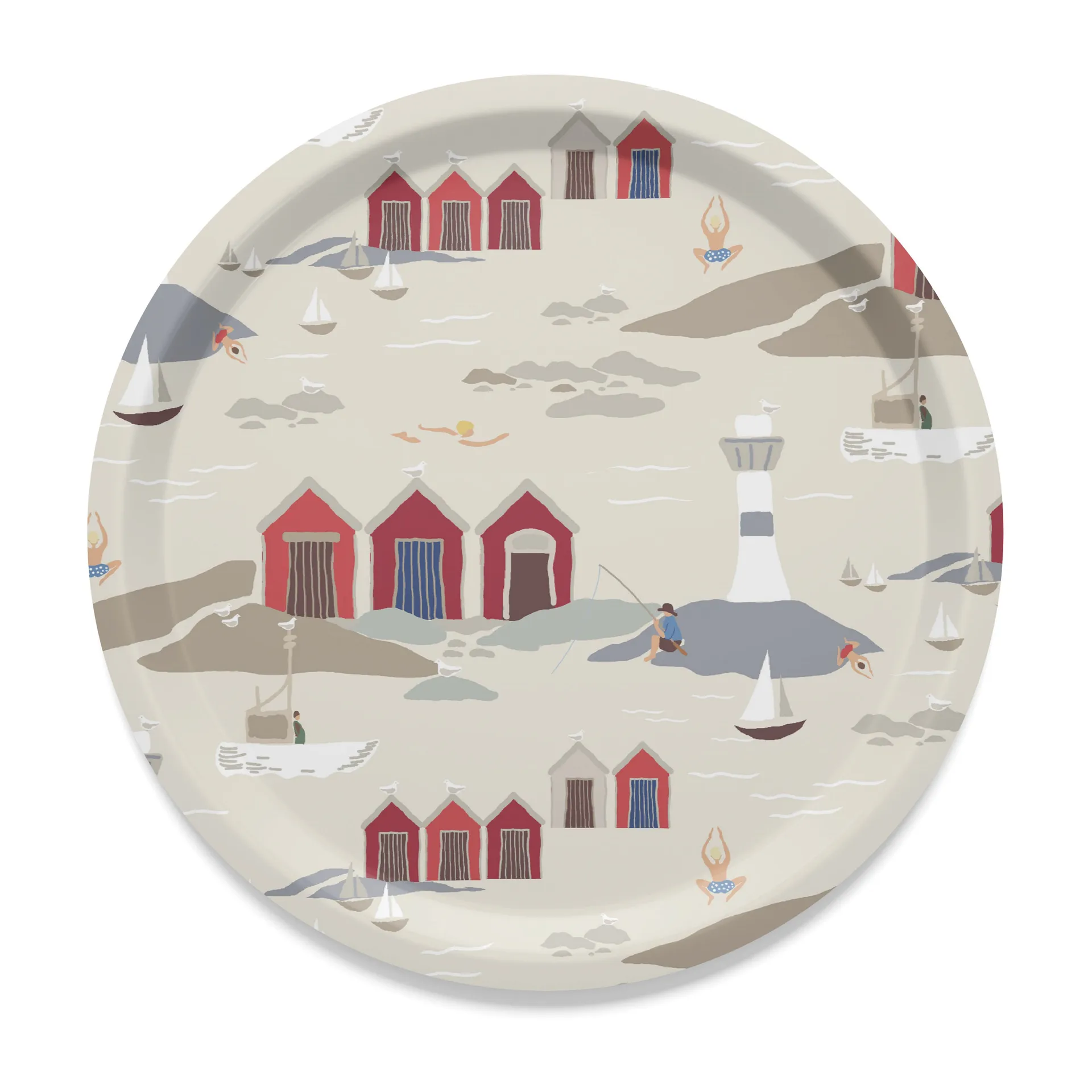 Kust bandeja Ø31 cm, Beige Arvidssons Textil