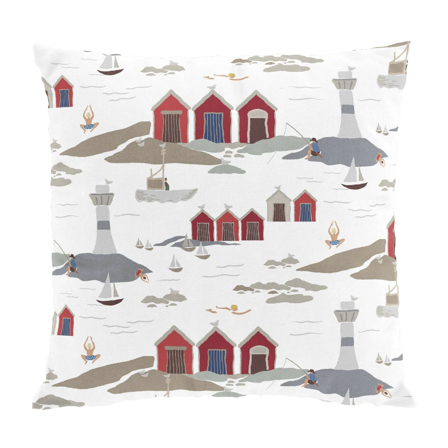 Kust capa de almofada 47x47 cm, Branco Arvidssons Textil