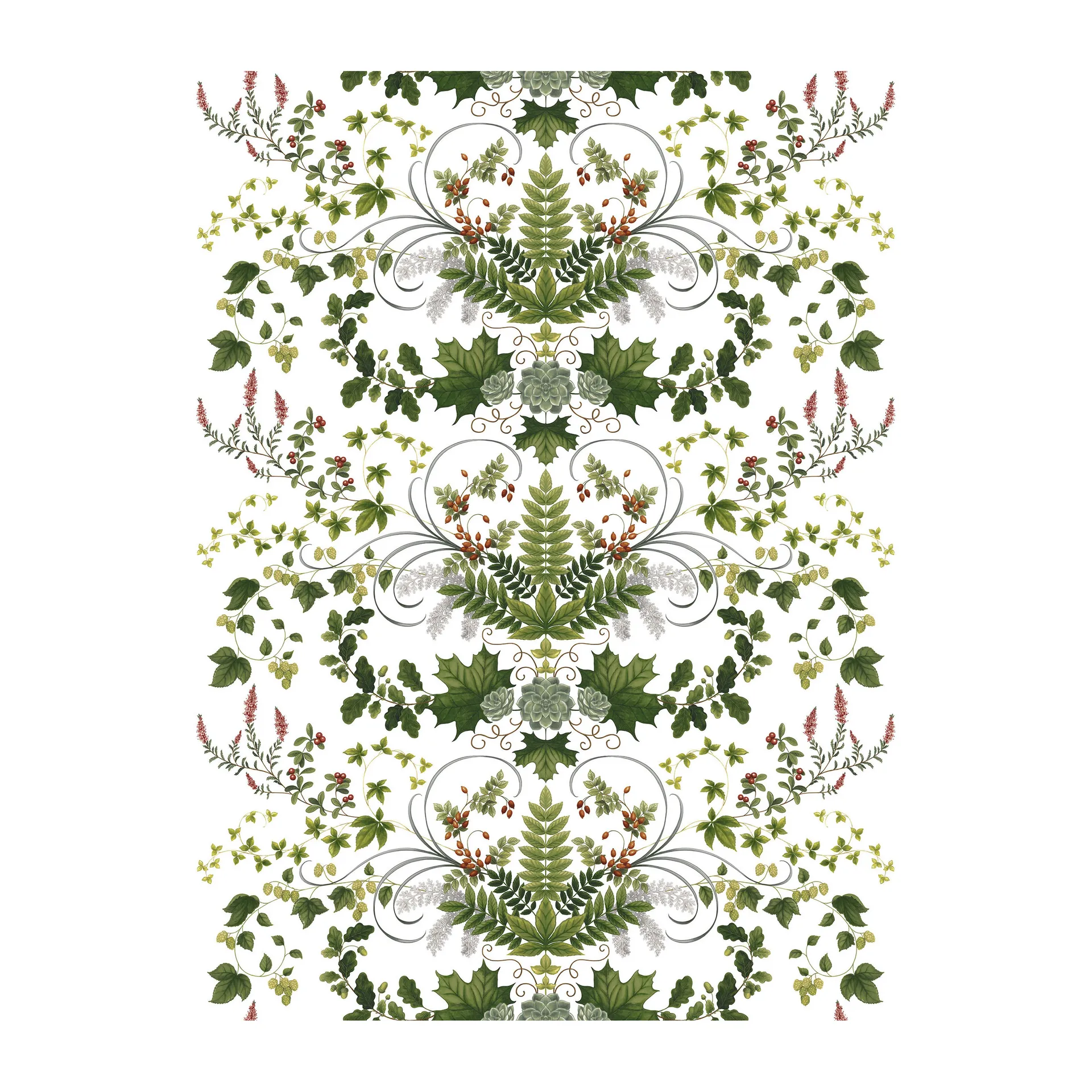 Lövsång tecido antimanchas, Verde Arvidssons Textil