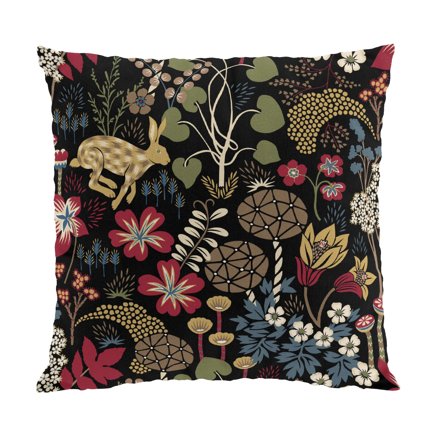 Lyckeflykt capa de almofada 47x47 cm, Vermelho-castanho Arvidssons Textil