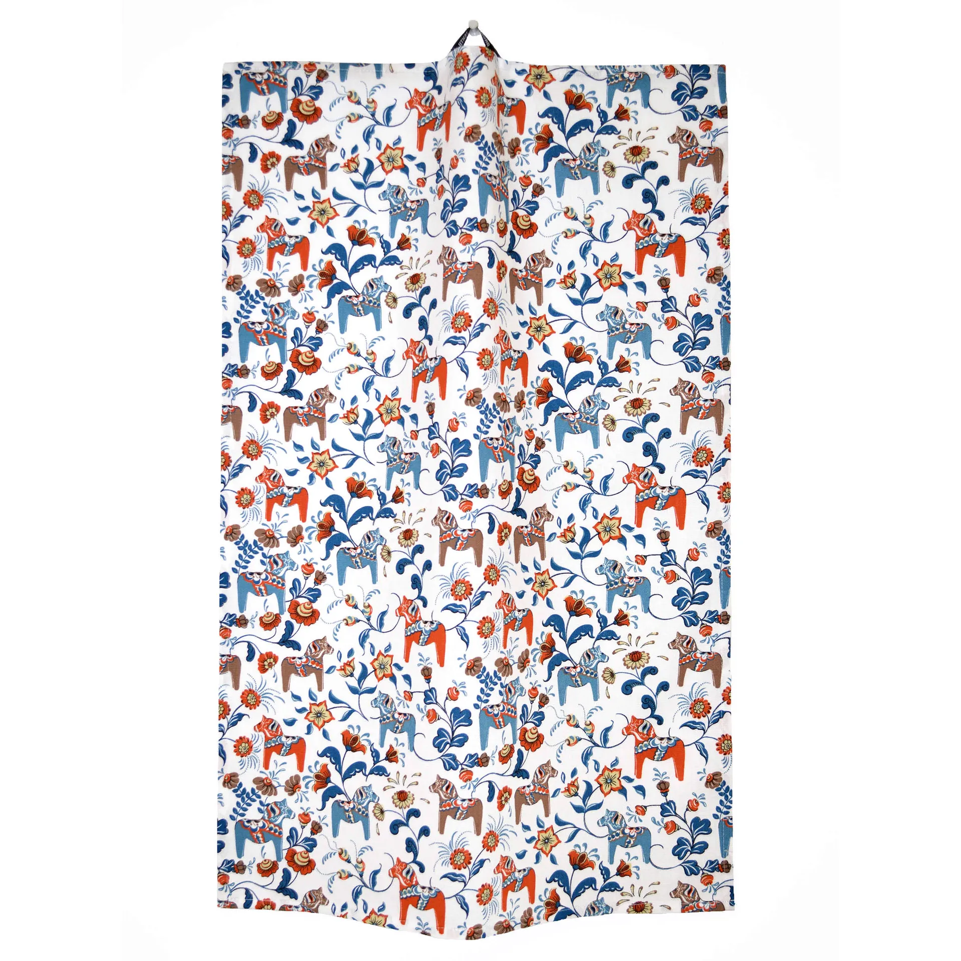 Pano de cozinha mini Leksand, Blue-orange Arvidssons Textil