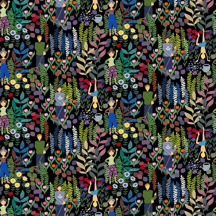 Pano Trädgårdsblom - preto - Arvidssons Textil