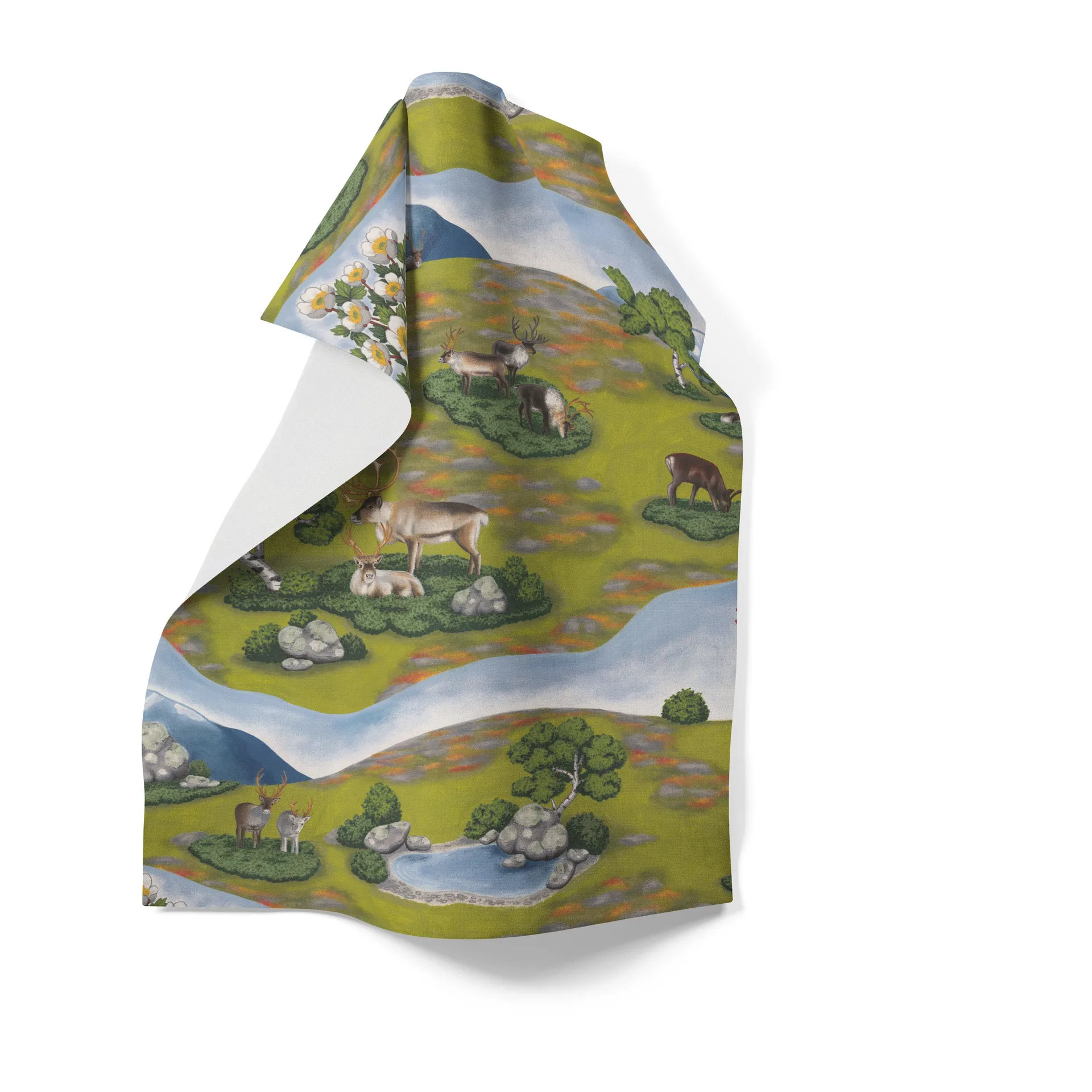 Renvandring toalha de cozinha 65x85 cm, Verde Arvidssons Textil