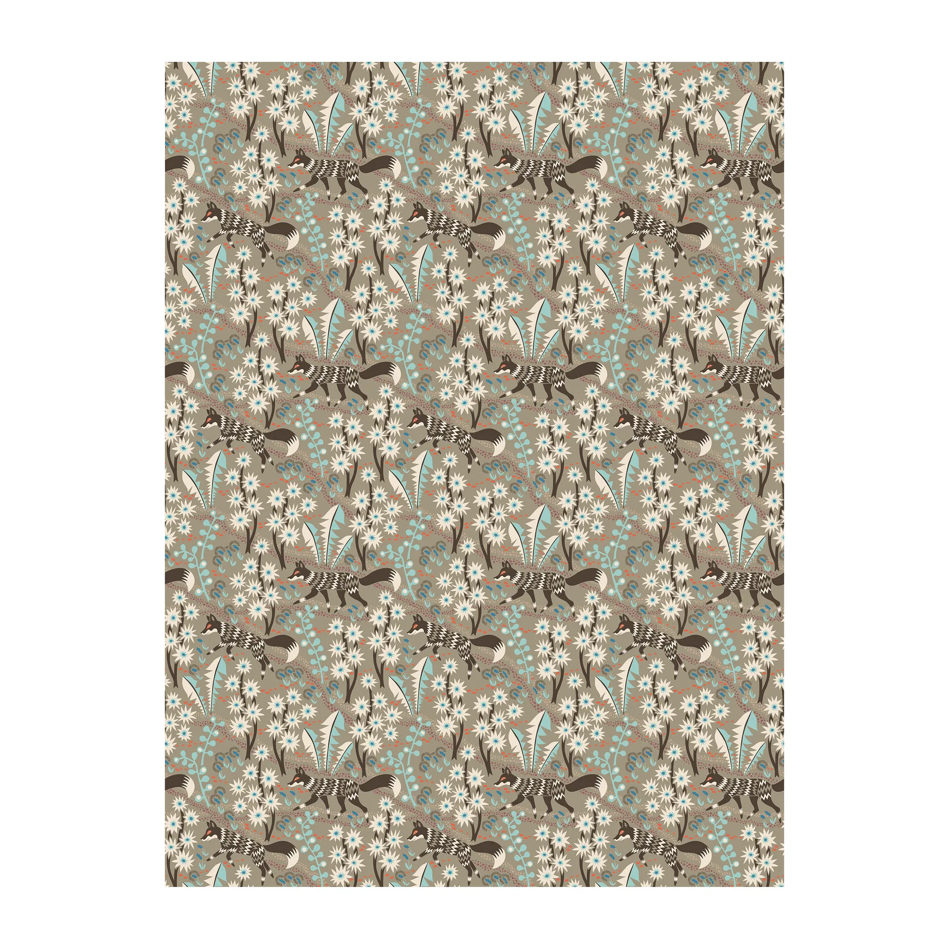 Stjärnspeja tecido, Marrom Arvidssons Textil