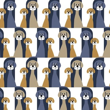 Tecido Buster - blue-beige - Arvidssons Textil