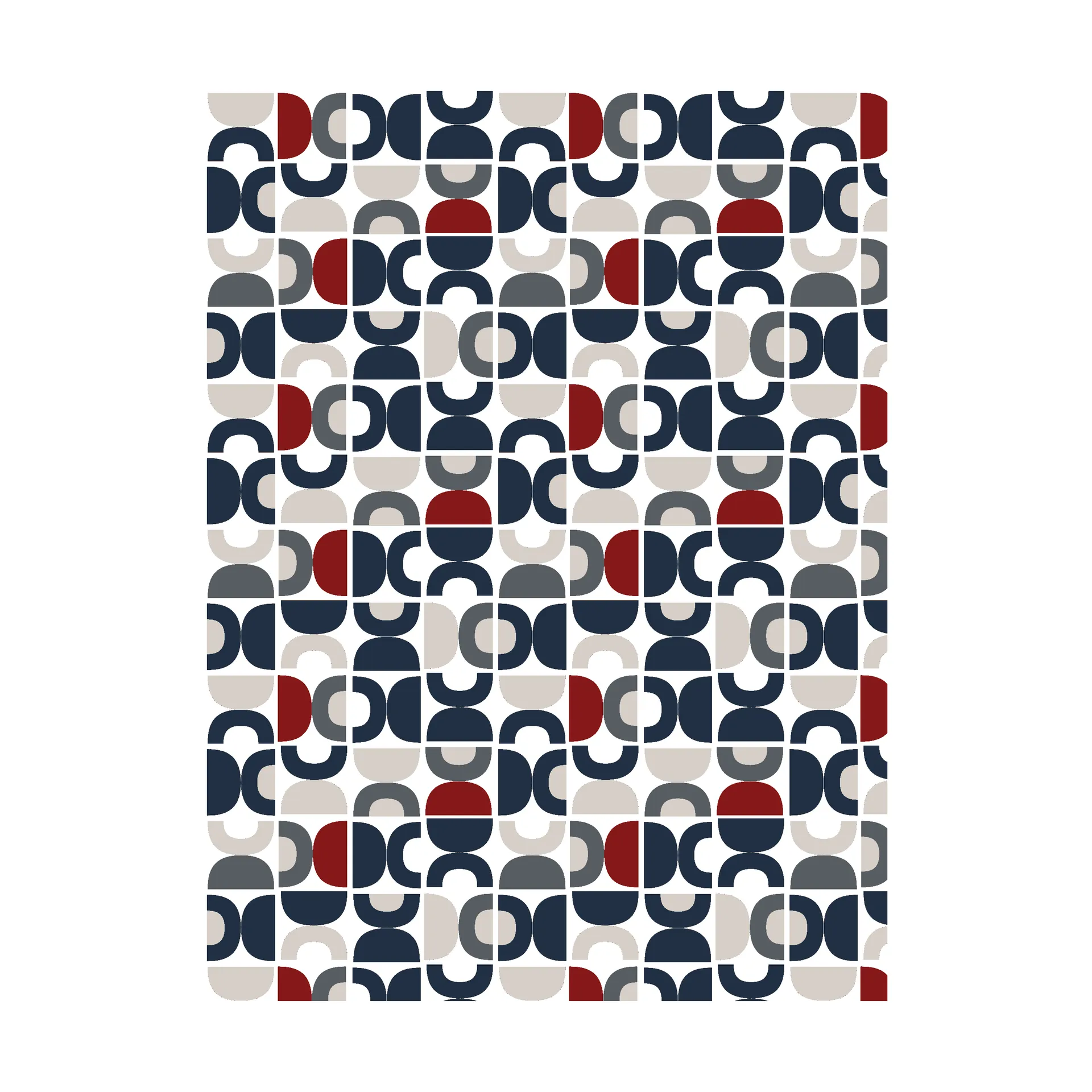 Tecido Espiral Dançante, Azul Arvidssons Textil