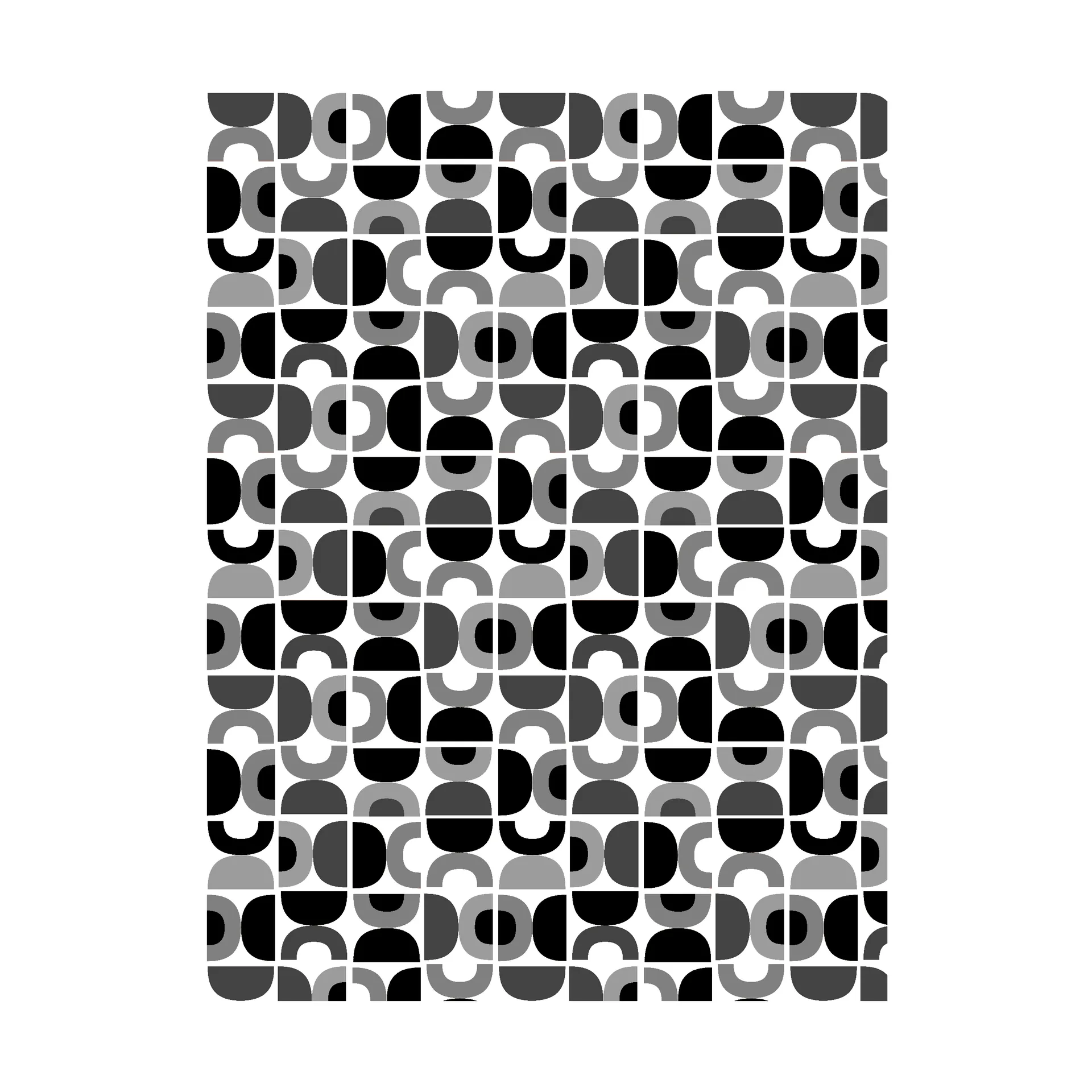 Tecido Espiral Dançante, Cinza Arvidssons Textil