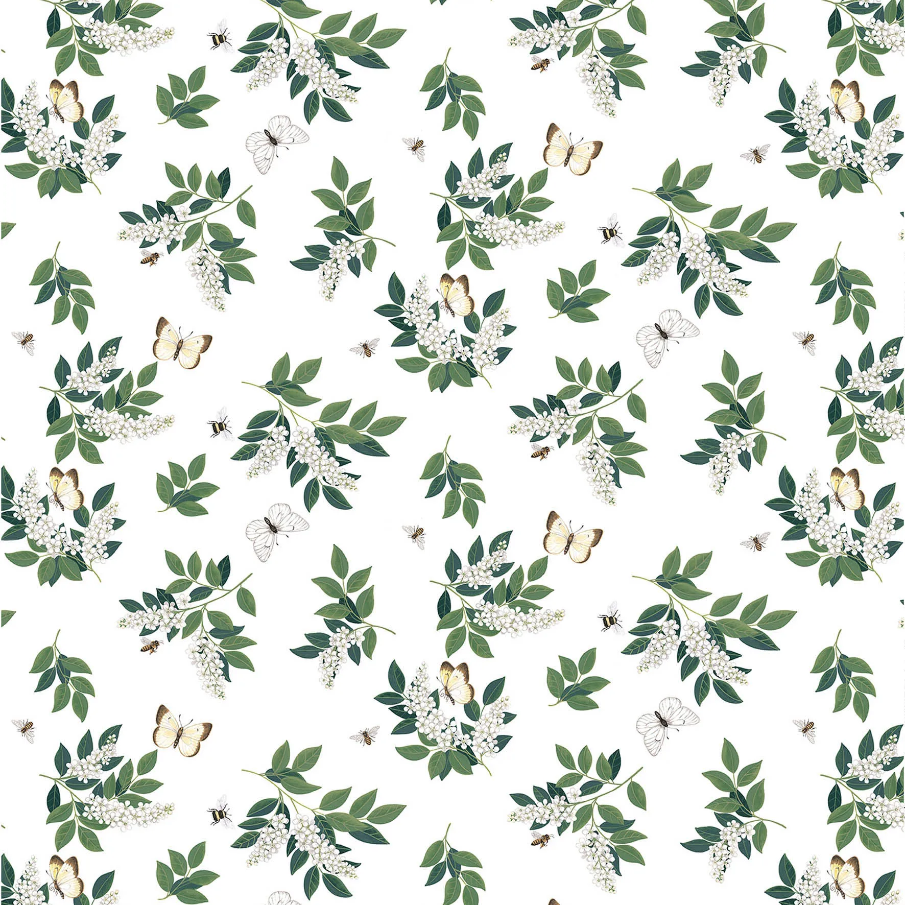 Tecido Häggå, verde Arvidssons Textil