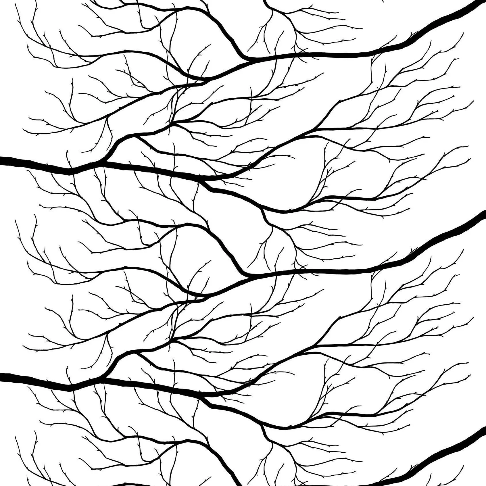 Tecido Kvisten, preto-branco Arvidssons Textil