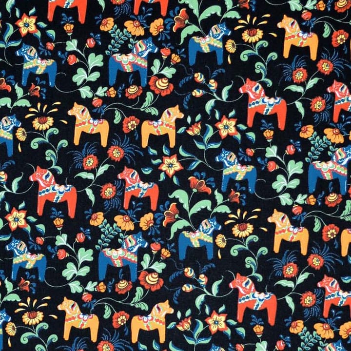 Tecido mini Leksand, preto Arvidssons Textil