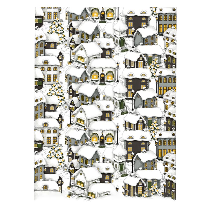 Tecido natal Lyckeby  - Cinzento-branco - Arvidssons Textil