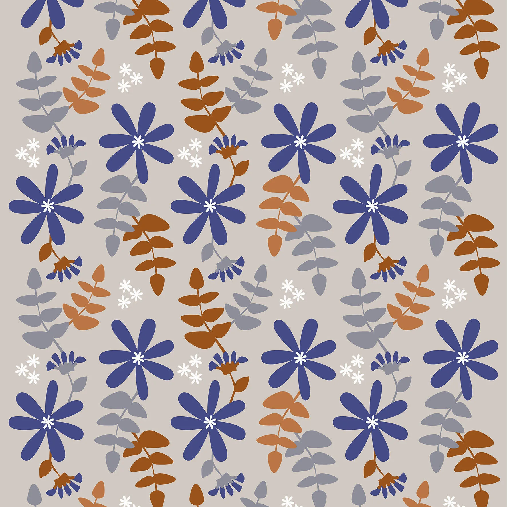 Tecido Under solen, cor de ferrugem Arvidssons Textil