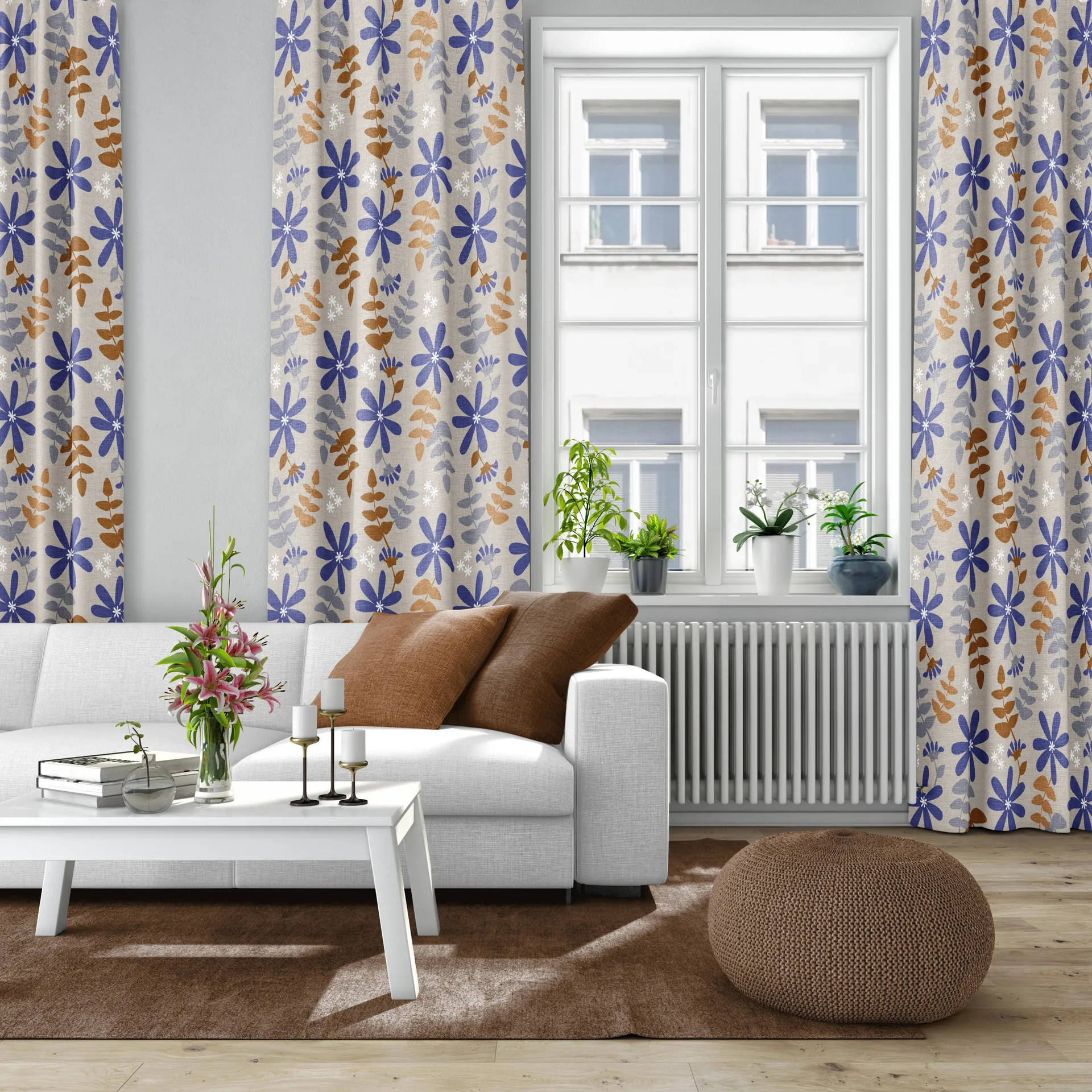 Tecido Under solen, cor de ferrugem Arvidssons Textil