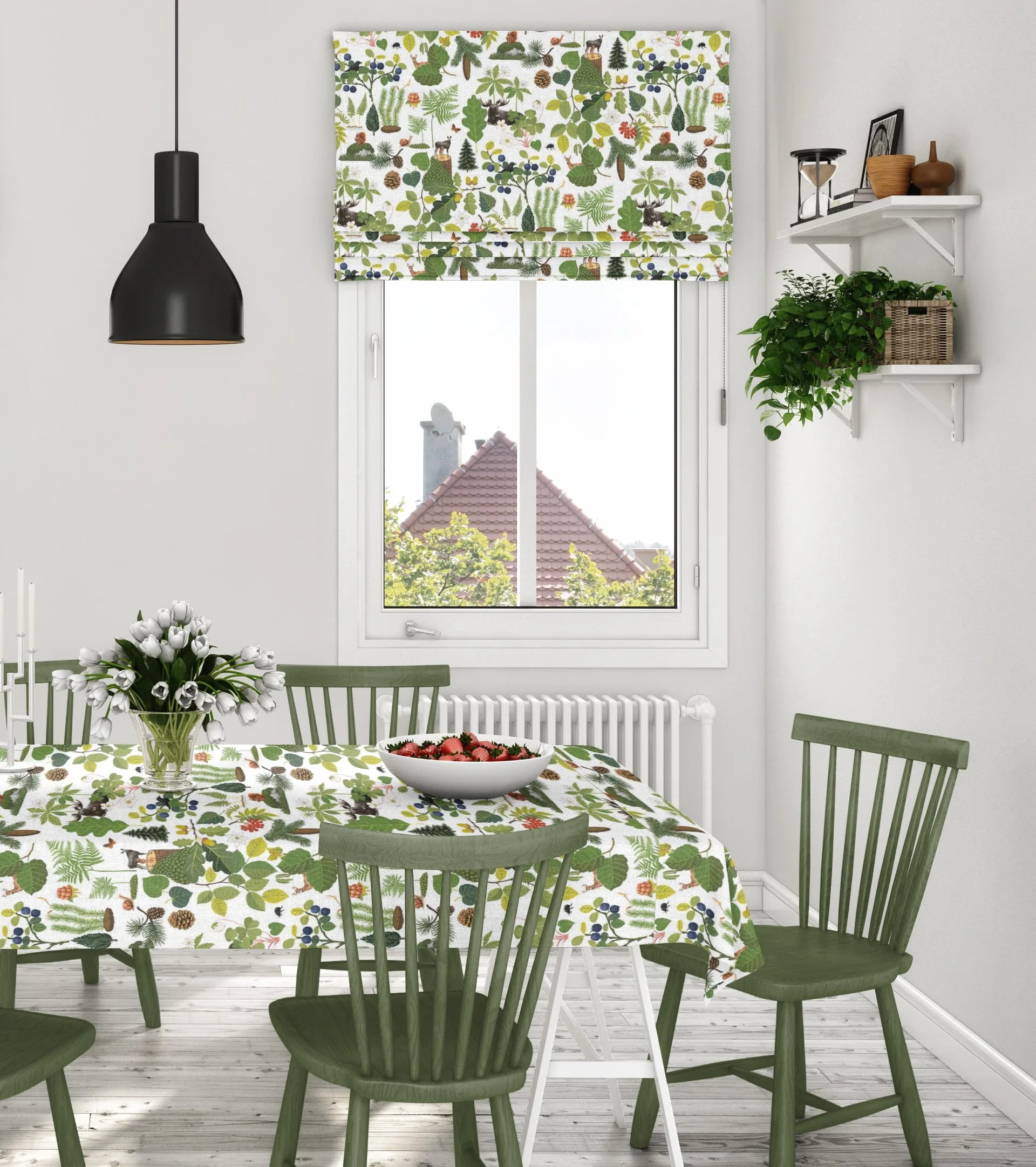 Toalha impermeável Skogsliv, Verde Arvidssons Textil