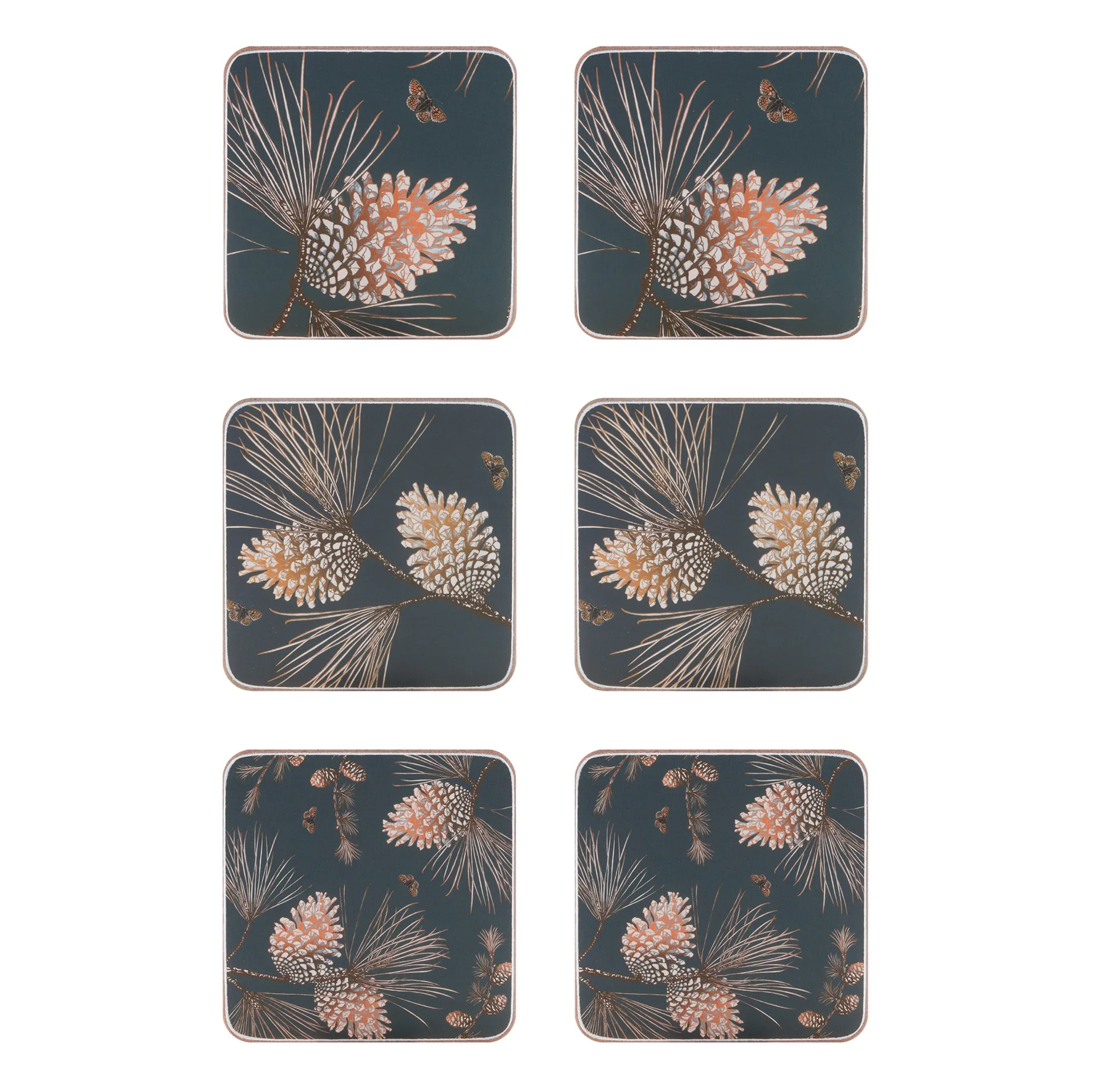 Base para copos Pine Cone, 6 un., thunder Åry Home
