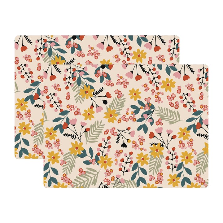 Flower individual de mesa 30x40 cm 2-pack - Pink - Åry Home