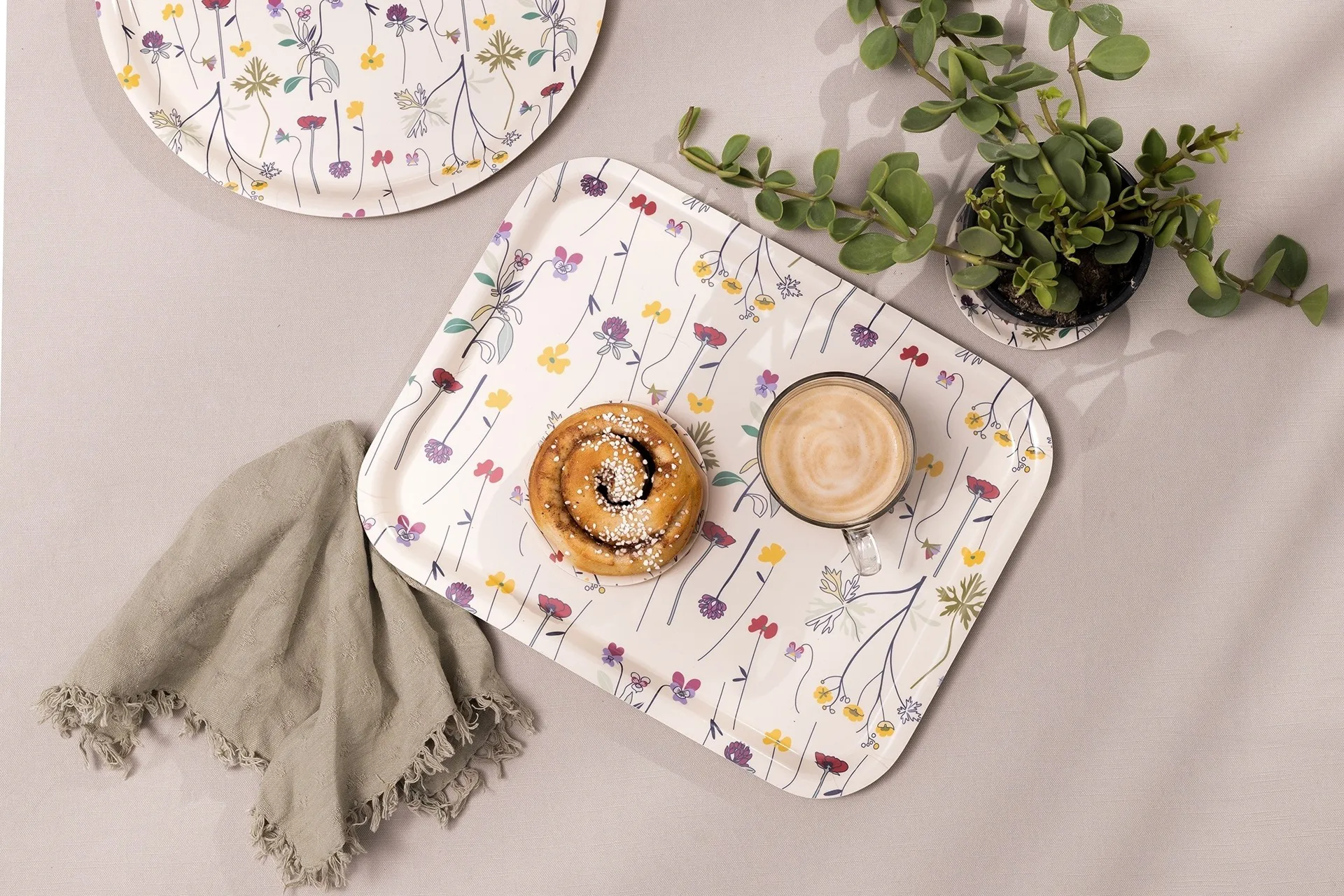 Herbarium base para copos Ø11 cm 4-pack, Off-white Åry Home