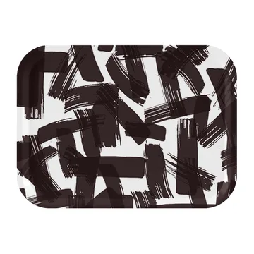 Kryss bandeja 20x27 cm - Preto-branco - Åry Home