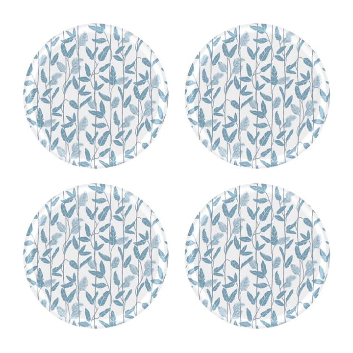 Mougli Azul base para copos Ø11 cm 4-pack - Azul-branco - Åry Home